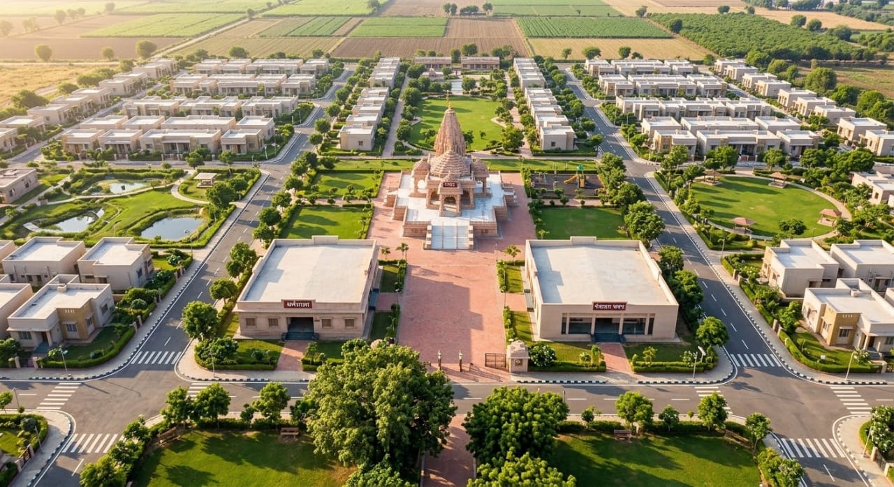 Model Colony Aerial View